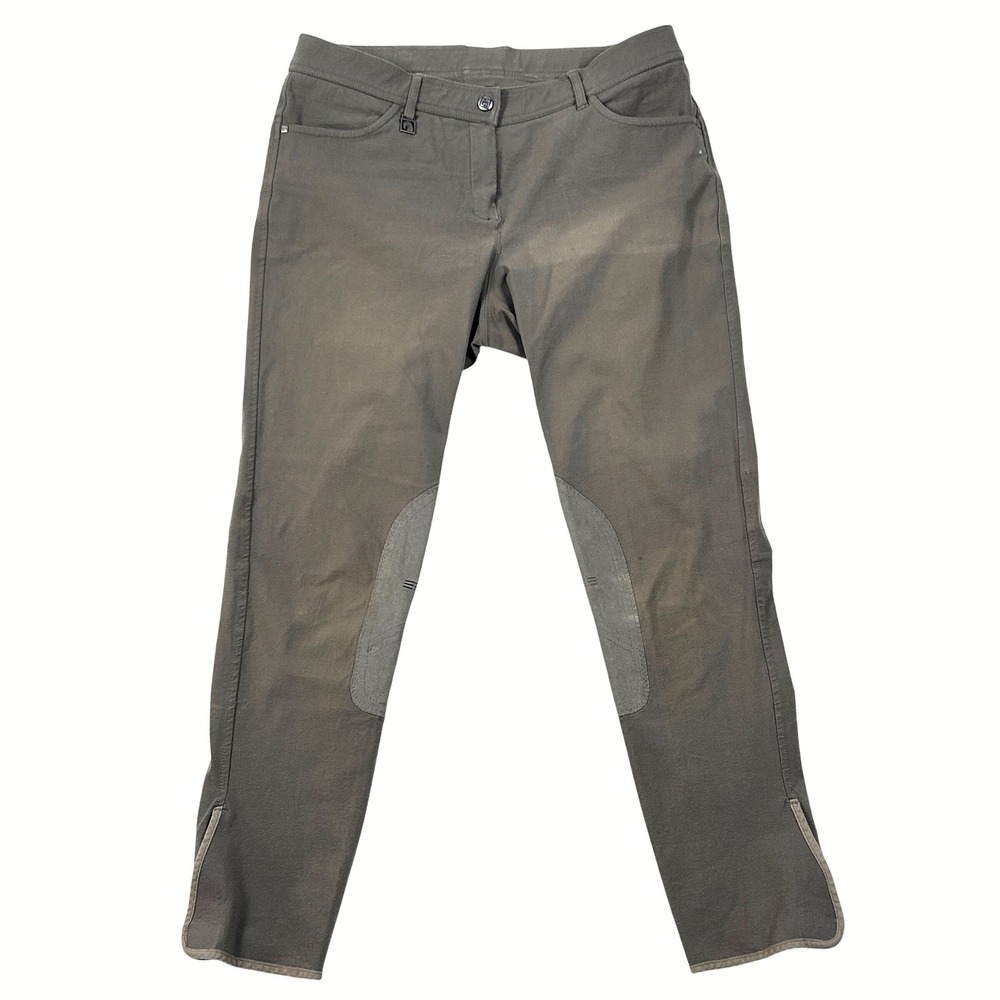 Romfh Drytec Equestrian Breeches Womens 32R Tan Cotton Blend Knee Patch Pants